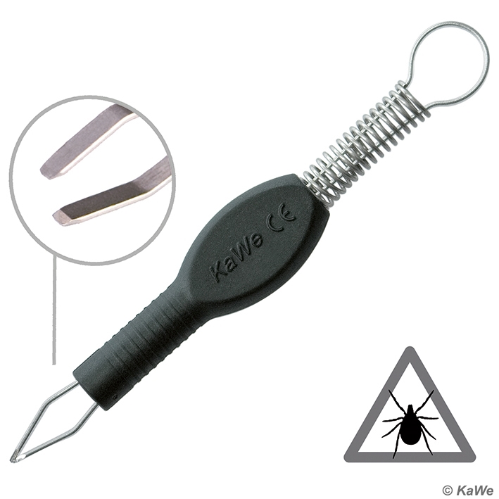 Zecken-Fix Zeckenpinzette aus Edelstahl/Kunststoff, sterilisierbar