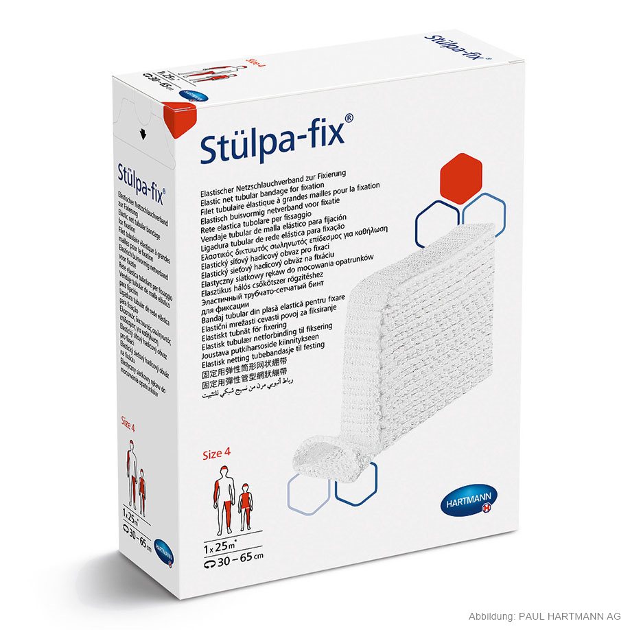 Stülpa-fix Gr. 4 (gedehnt 25 m) für Fuß- und Beinverbände, Kinderrumpfverbände