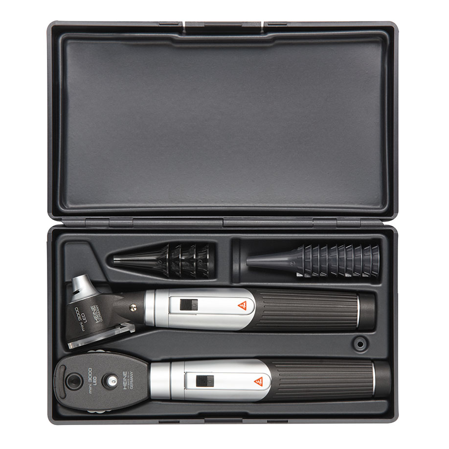 mini 3000 Diagnostik-Set 2,5 V LED, schwarz, mit 2 Batteriegriffen mini 3000