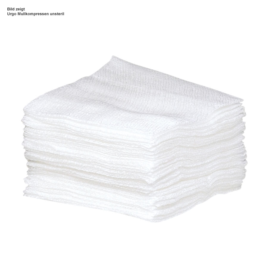 Urgo Mullkompressen 8-fach unsteril 10 x 20 cm (100 Stck.)