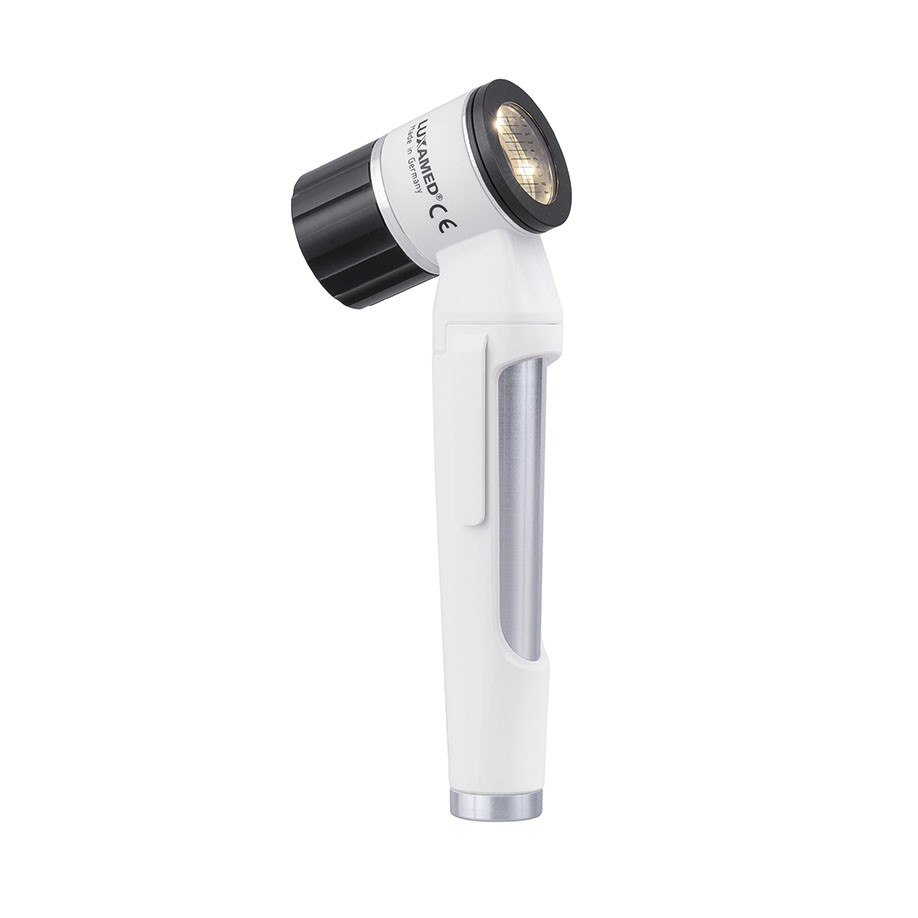 LuxaScope Dermatoskop LED 3,7 V weiß, Kontaktscheibe mit Skala
