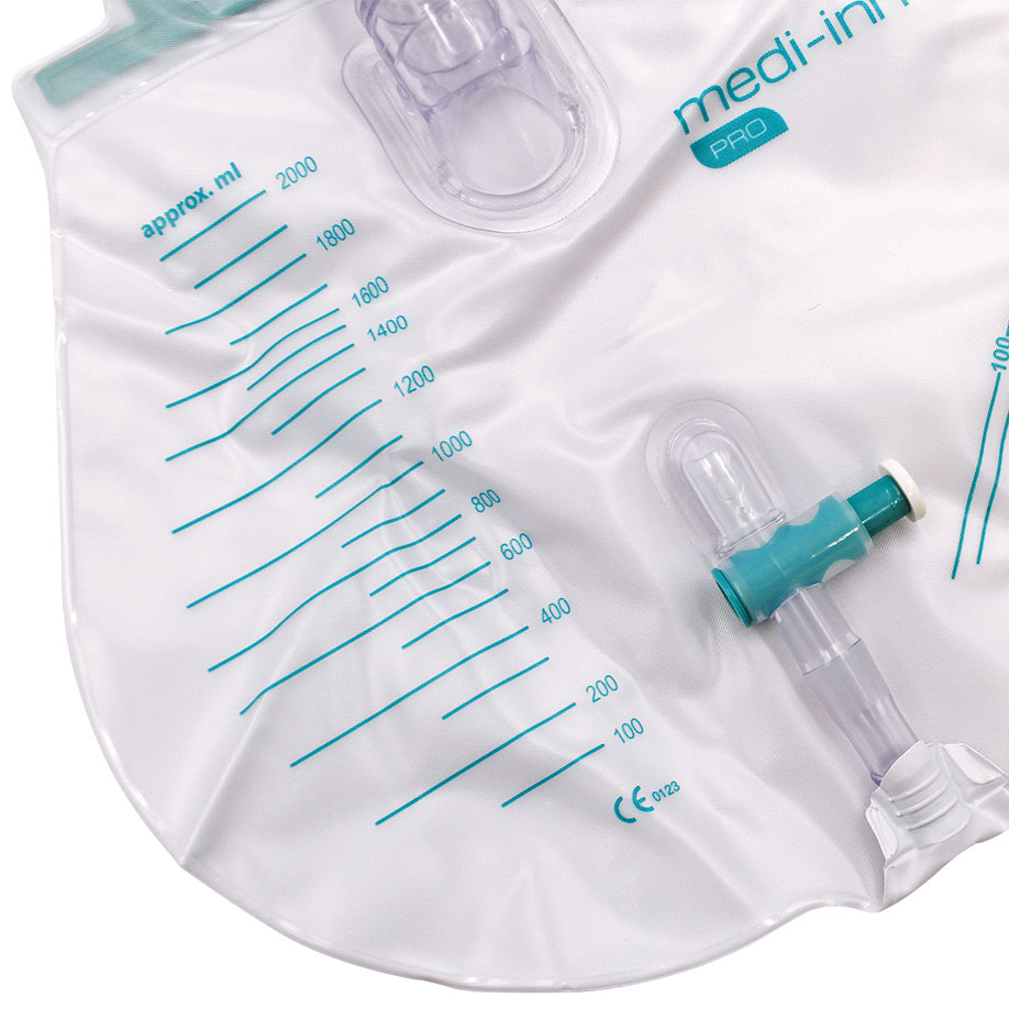 Medi-Inn Pro Urinbeutel 2000 ml, 120 cm Schlauch, steril