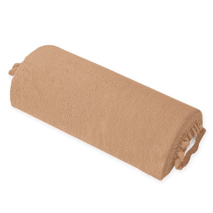 Nackenrollenbezug Frottee camel, für Halbrollen 40 cm