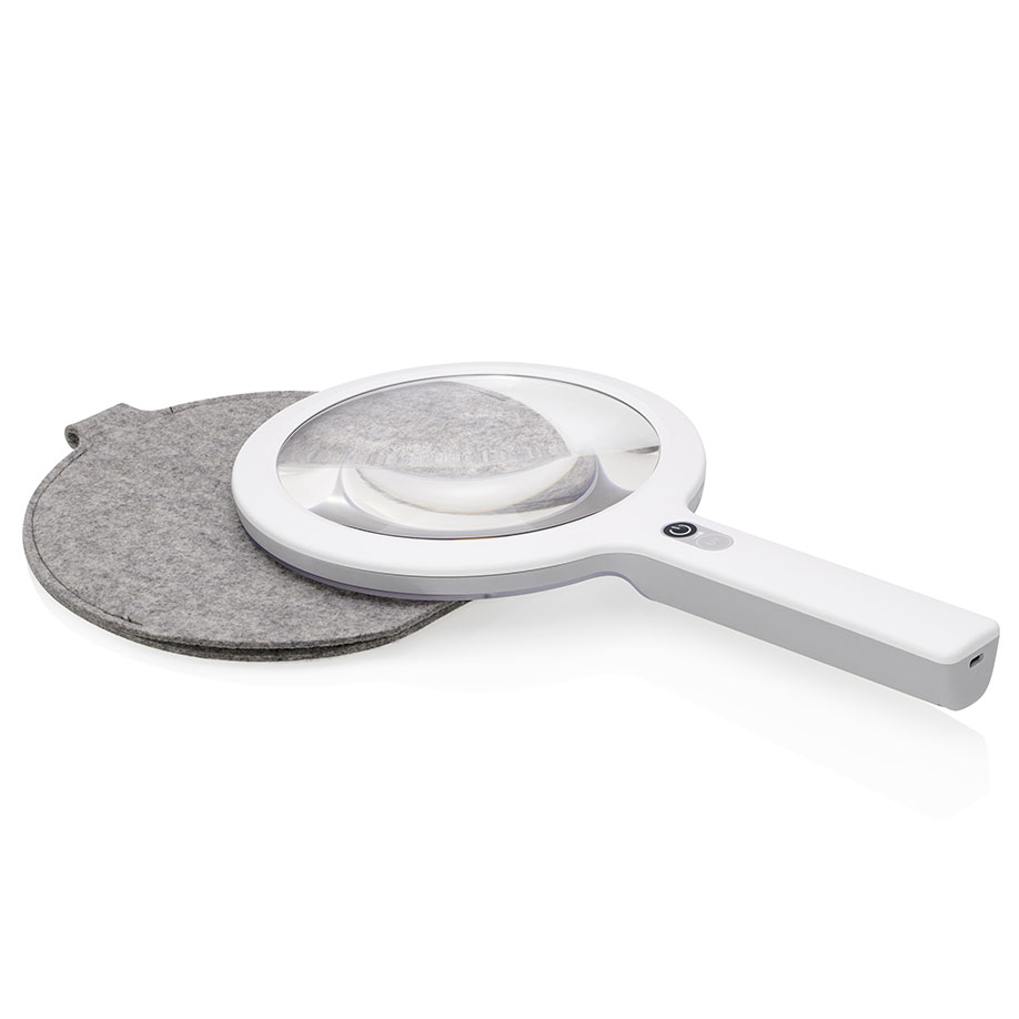 LED-Handlupenleuchte reinweiß OPTICLUX Hand 10-2 UV Bundle