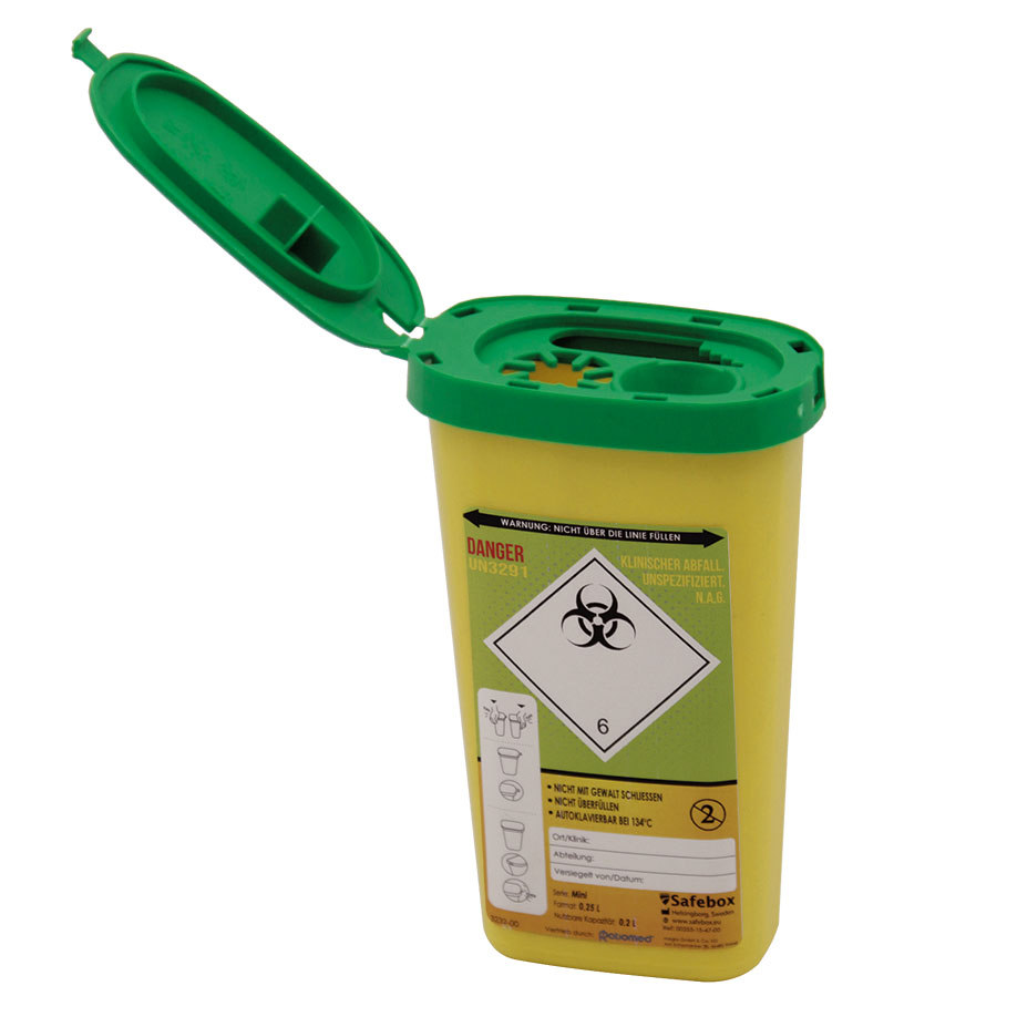 Kanülenabwurfbehälter ratiomed Safe-Box REC 0,25 Ltr.