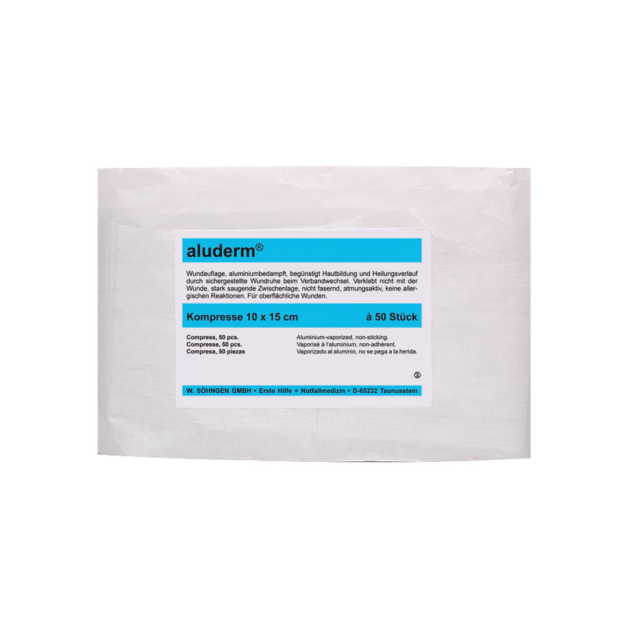 aluderm-Kompressen steril ca. 10 x 15 cm (50 Stck.)