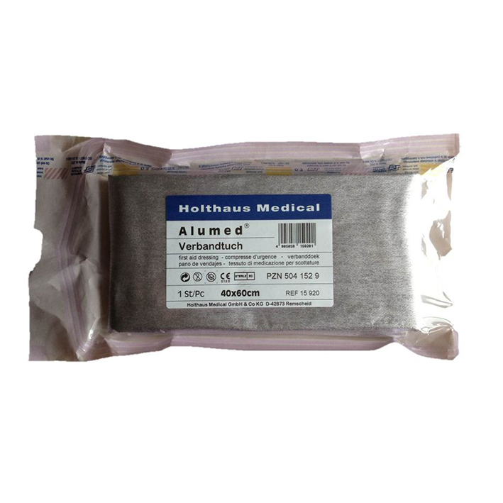 Alumed Verbandtuch mittel steril aluminiumbeschichtet 60 x 80 cm