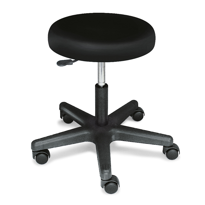*Rollhocker ratiomed schwarz, mit schwarzem Kunststoffkreuz-ausser Handel-/Alternative: MEG 940530.1195