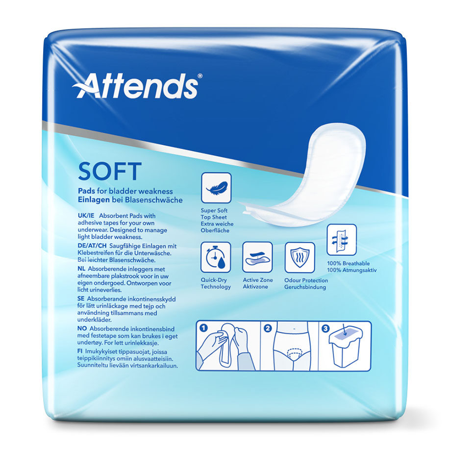 Attends Soft 3 Extra Inkontinenzeinlagen (30 Stck.)