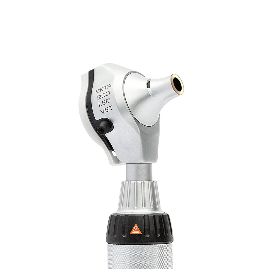 BETA 200 LED VET. F.O. Otoskop 3,5 V mit BETA4 USB Ladegriff, USB Kabel und