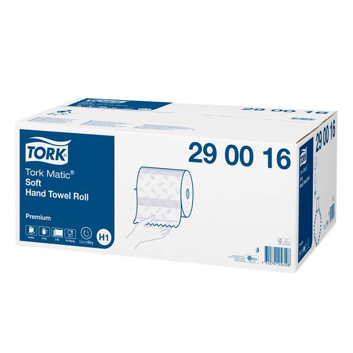 Tork Matic Einmal-Handtücher H1 hochweiß 2-lagig 24,5 x 21 cm (6 Rl.)