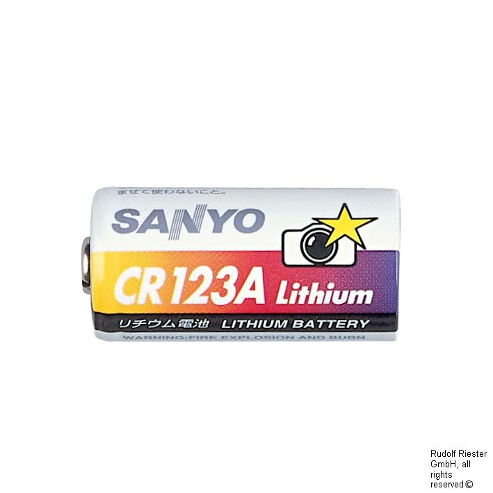 Li-Batterien CR 123 A, für Batteriegriff Typ AA und Typ C (2 Stck.)