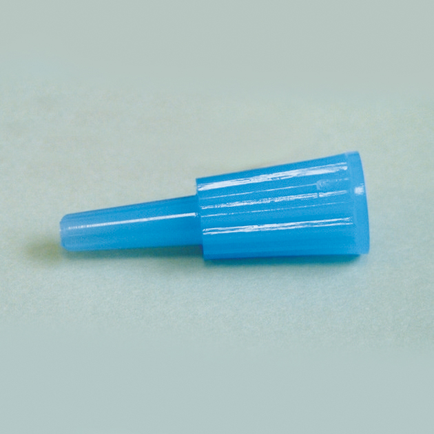 Adapter blau Rekord positiv/Luer negativ (100 Stck.)