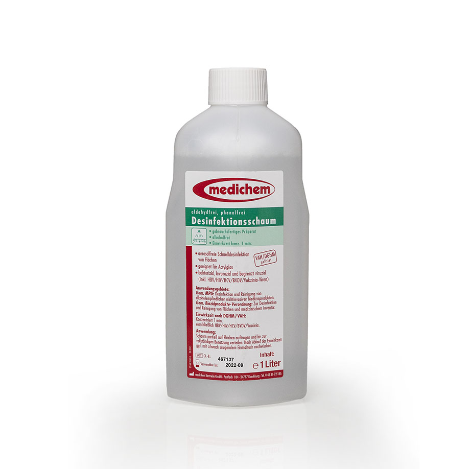 medichem Desinfektionsschaum 1 Ltr. Nachfüllflasche