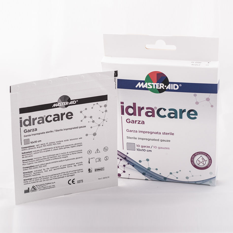 idra care Garza Gitternetzgaze steril 10 x 10 cm (10 Stck.)