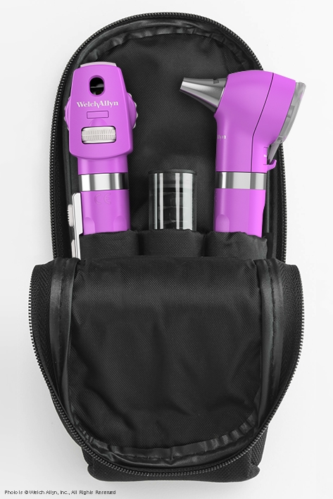 Pocket LED Set opalviolett, mit Softtasche