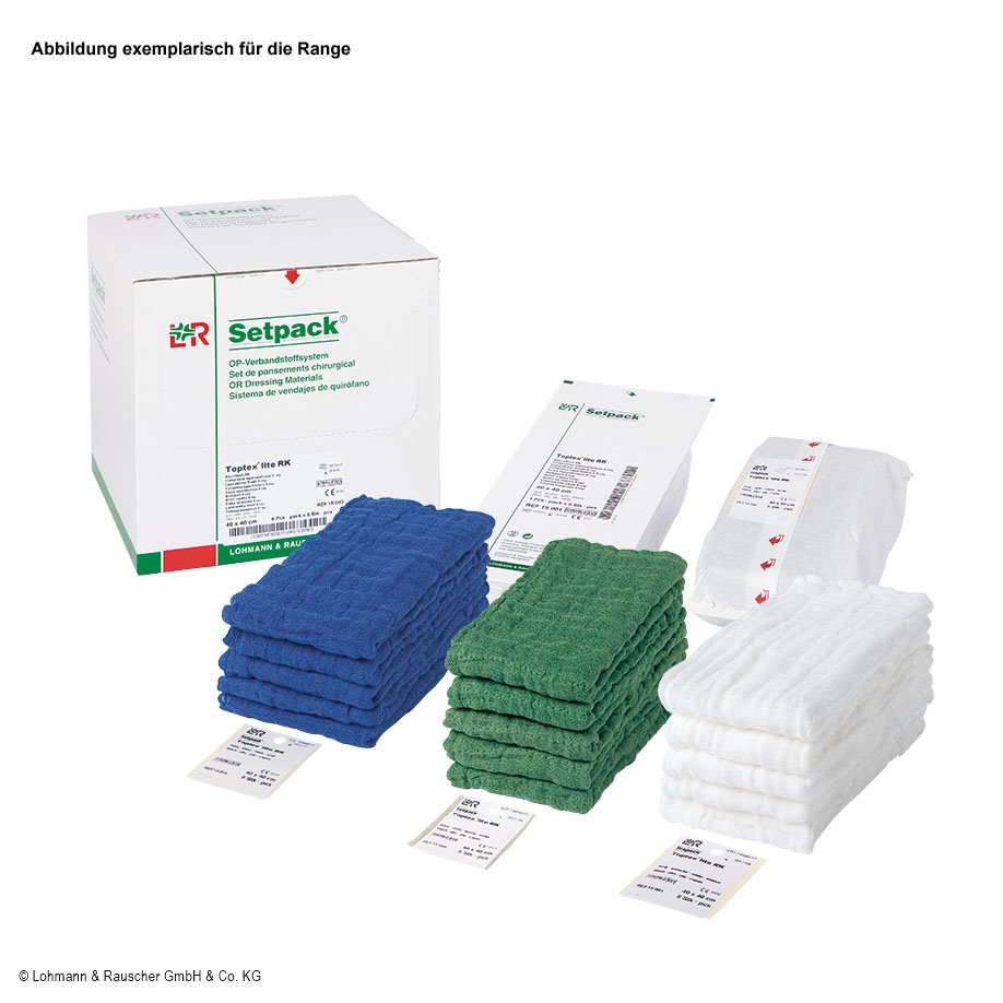 Setpack Toptex lite Bauchtücher steril 20 x 30 cm, weiß, 4-lagig (5 Stck.)