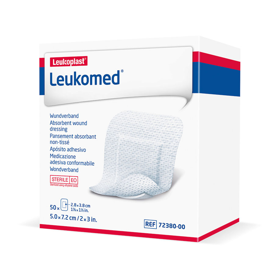 Leukomed Vlies-Wundverband, 7,2 x 5,0 cm, steril (5 Stck.)
