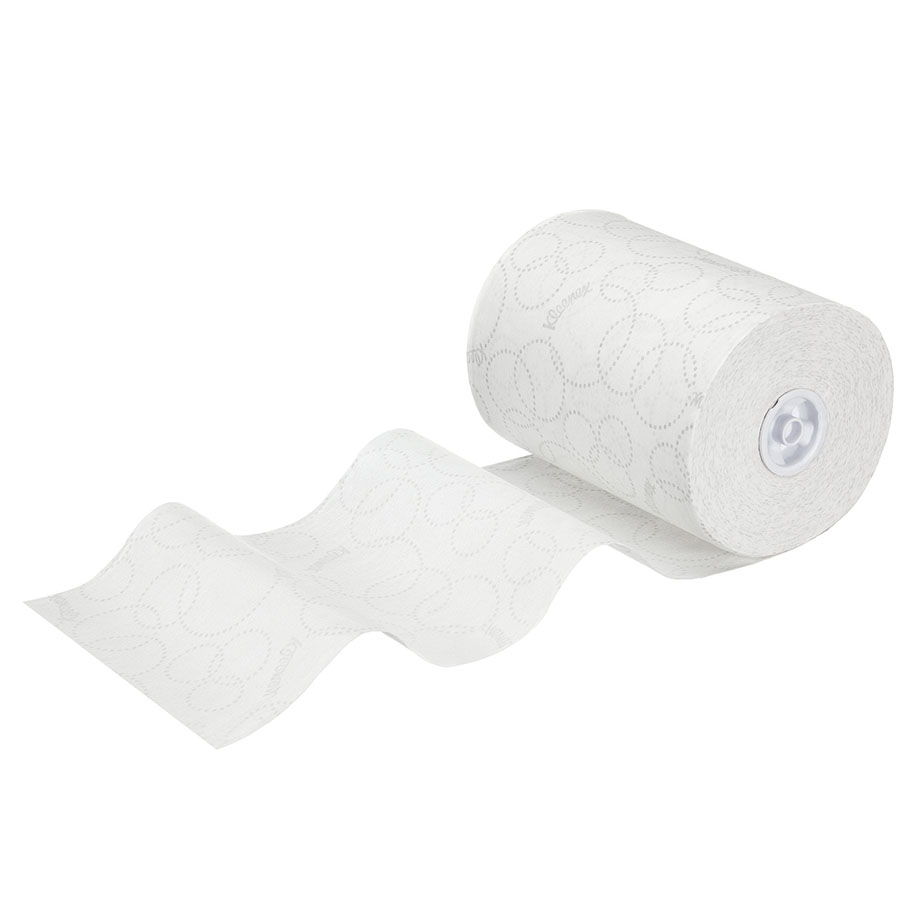 KLEENEX Ultra Slimroll Handtücher 2-lagig, weiß, 19,8 cm x 100 m (6 Rl.)