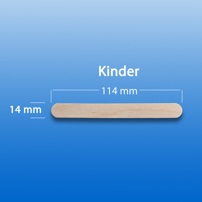 Mundspatel aus Holz, für Kinder, unsteril (100 Stck.)