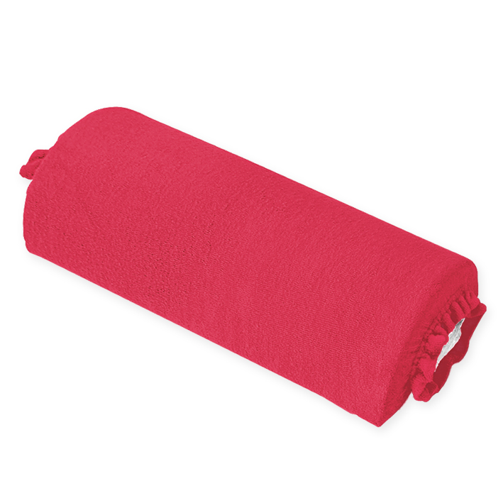 Nackenrollenbezug Frottee bordeaux, für Halbrollen 40 cm