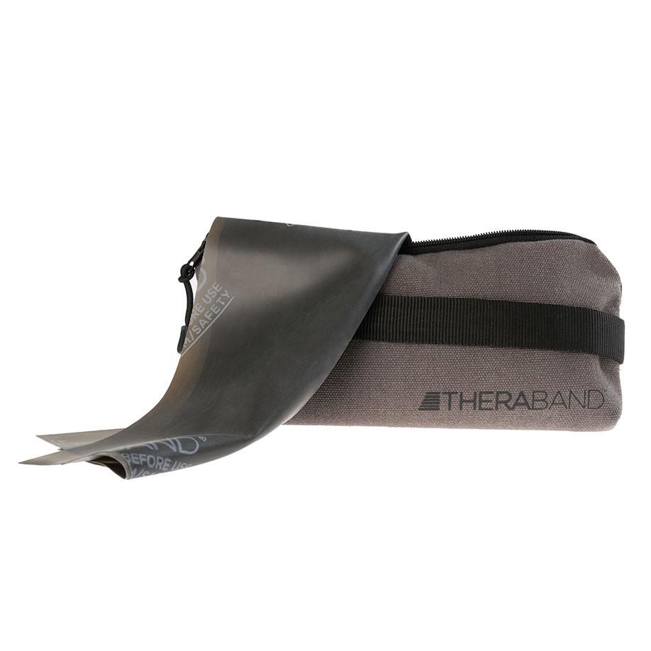 TheraBand 2,5 m, schwarz/spez. stark inkl. Türanker-Tasche m. Übungsanleitung