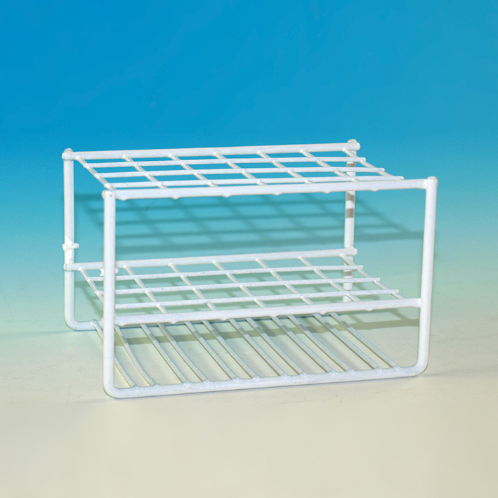 Reagenzglasgestell aus Draht für 24 Gläser bis 17 mm Ø, ohne Stäbe