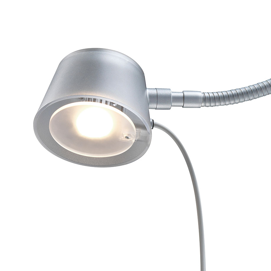 Pflege- und Leseleuchte CULTA LED S 4 B S9, weißaluminium