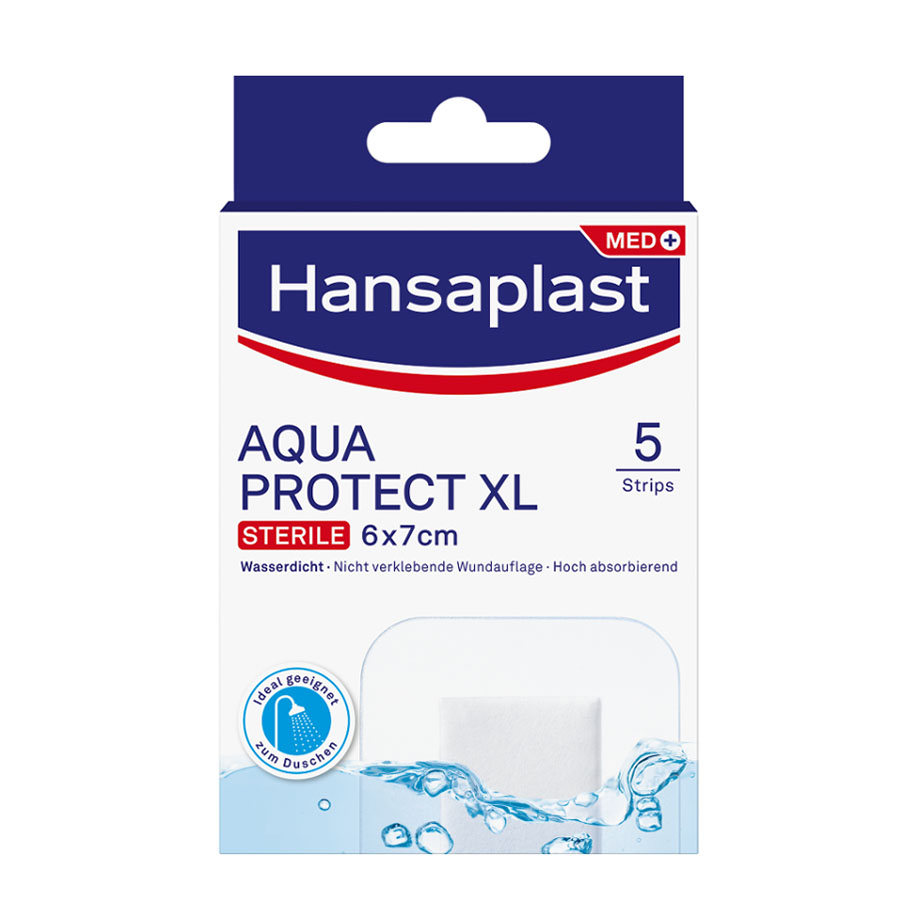 Hansaplast Aqua Protect XL Wundverband, 6 x 7 cm, steril (5 Stck.)