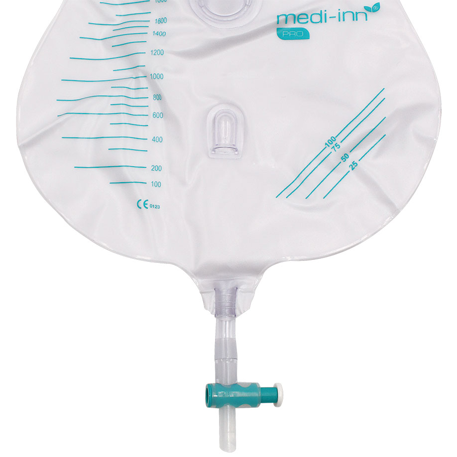 Medi-Inn Pro Urinbeutel 2000 ml, 120 cm Schlauch, steril