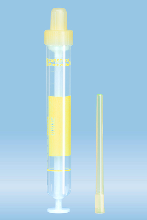 Urin-Monovetten 10 ml, Luer, 102 x 15 mm inkl. Entnahmespitzen (500 Stck.)