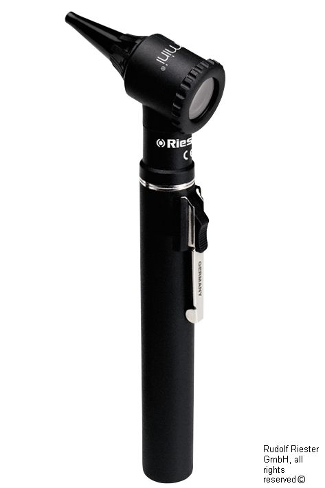 ri-mini Otoskop XL 2,5 V, schwarz, mit Griff Typ AA