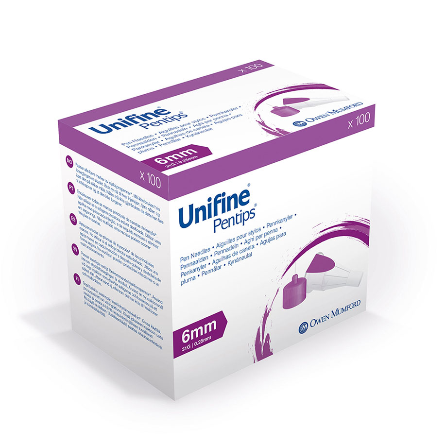 Unifine Pentips 31 G, 0,25 x 6 mm, ultrakurz (100 Stck.)