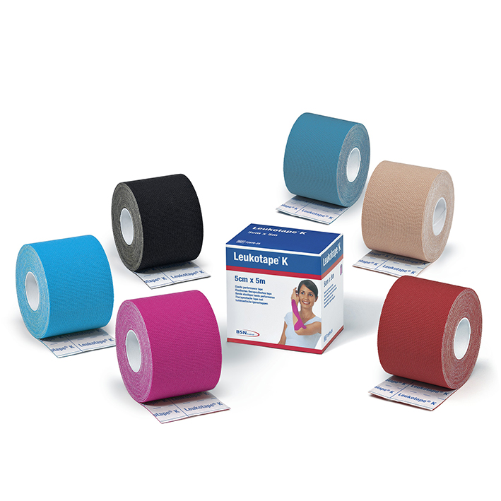 Leukotape K Klebebinde, 5 m x 7,50 cm, rot