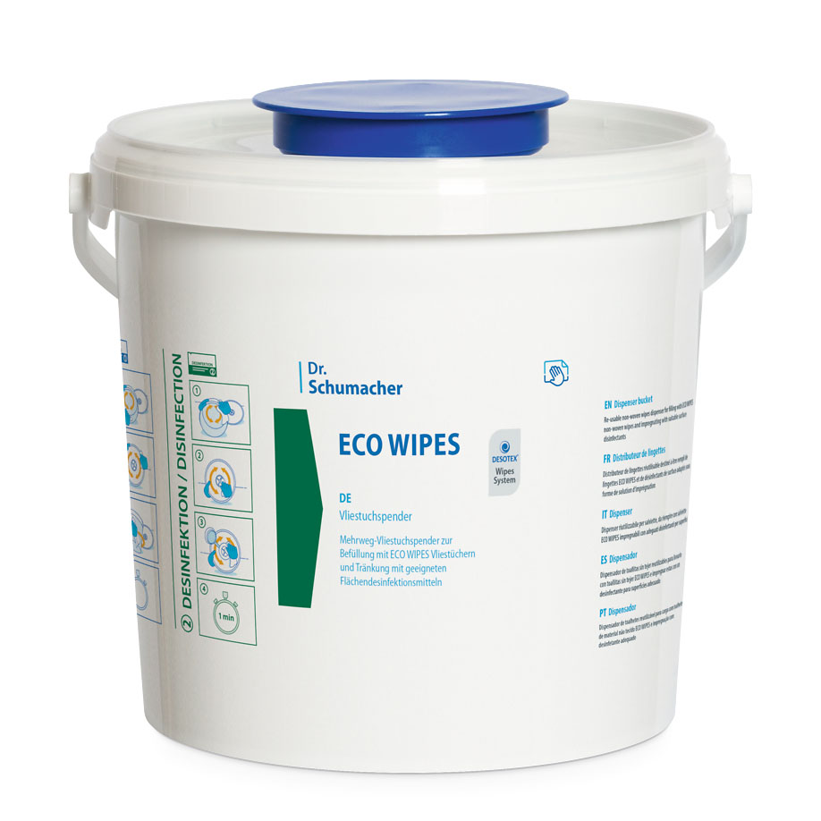 ECO WIPES Vliestuchspender weiß (1 Spendereimer) unbefüllt, 5 Ltr.