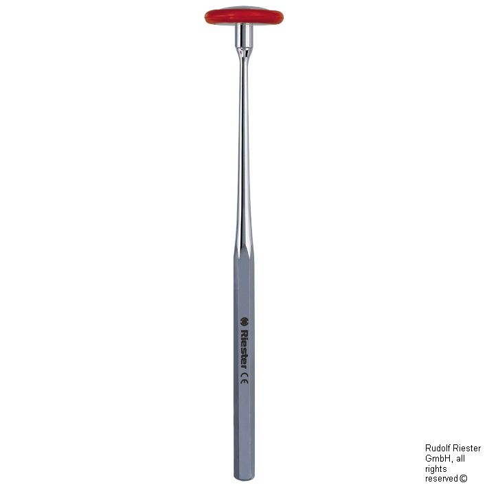 babinski Perkussionshammer 24 cm, Griff verchromt