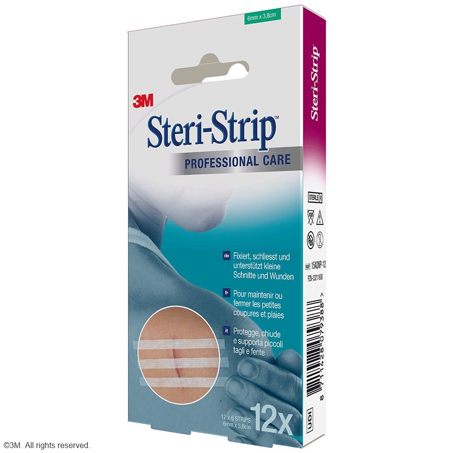 3M Steri-Strip Wundverschlussstreifen 6 x 38 mm (12 x 6 Str.)