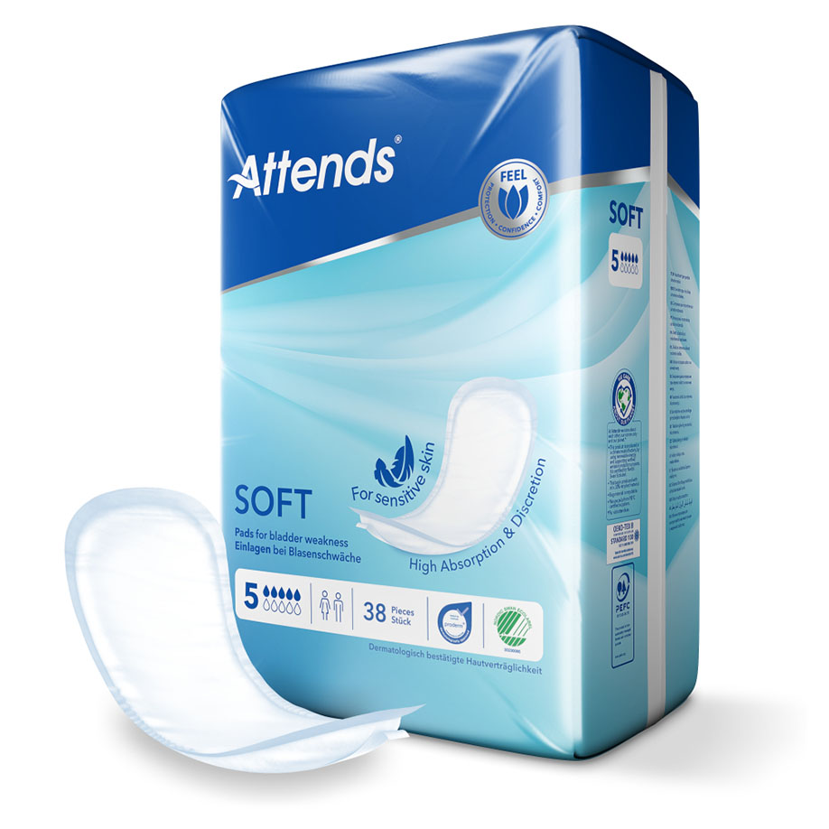 *Attends Soft 5 Inkontinenzeinlagen (38 Stck.) - ausser Handel - / Alternative: ATT 204771