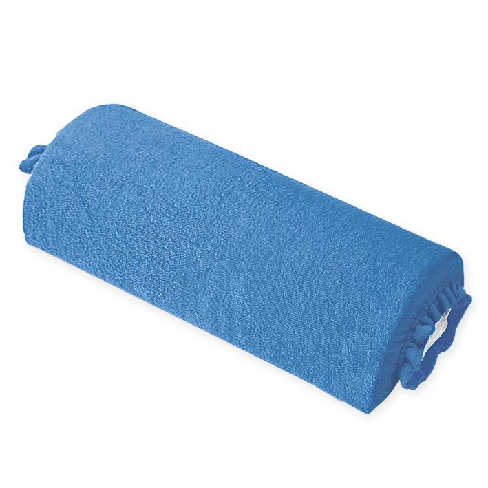 Nackenrollenbezug Frottee aqua, für Halbrollen 40 cm