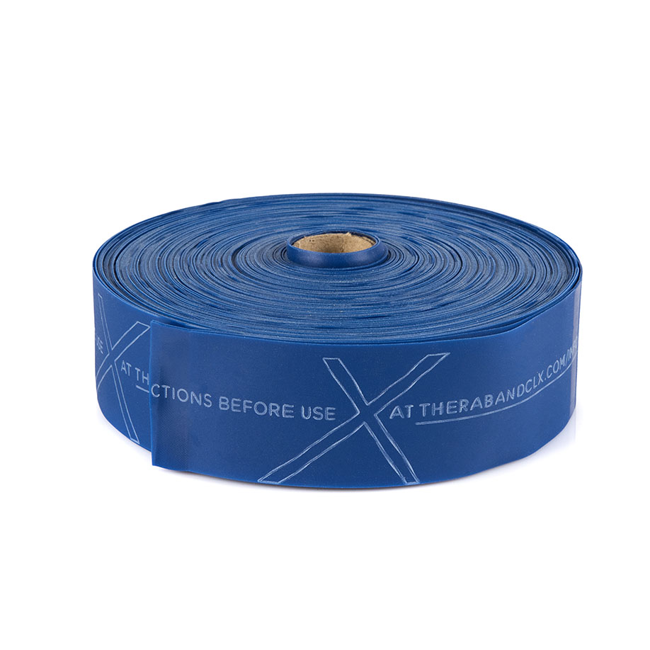 TheraBand CLX Band ca. 22 m extra stark - blau