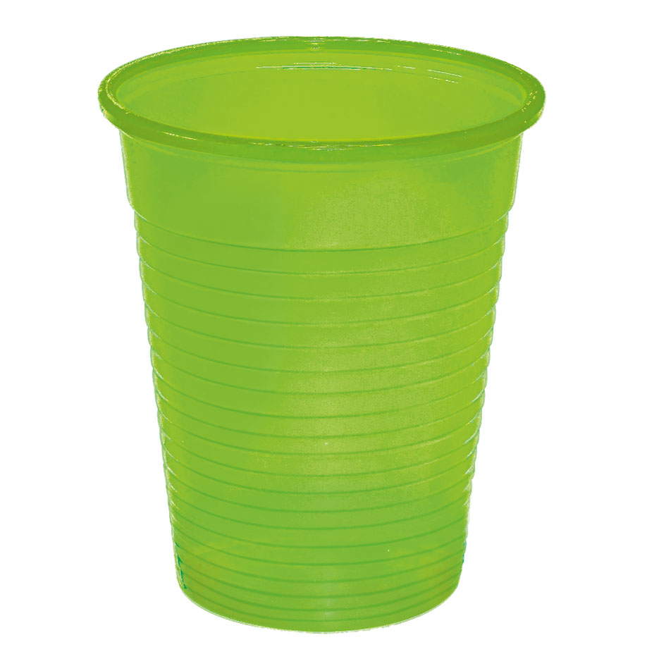 Mundspül- / Laborbecher 180 ml limette (100 Stck.)