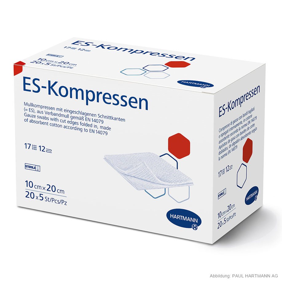 ES-Kompressen steril 12-fach 10 x 20 cm (20 x 5 Stck.)