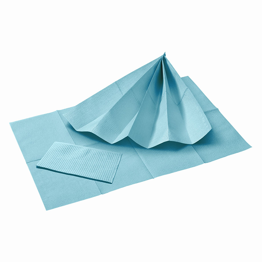 Patientenservietten, ice blue, 33 x 45 cm, 2-lagig (500 Stck.)