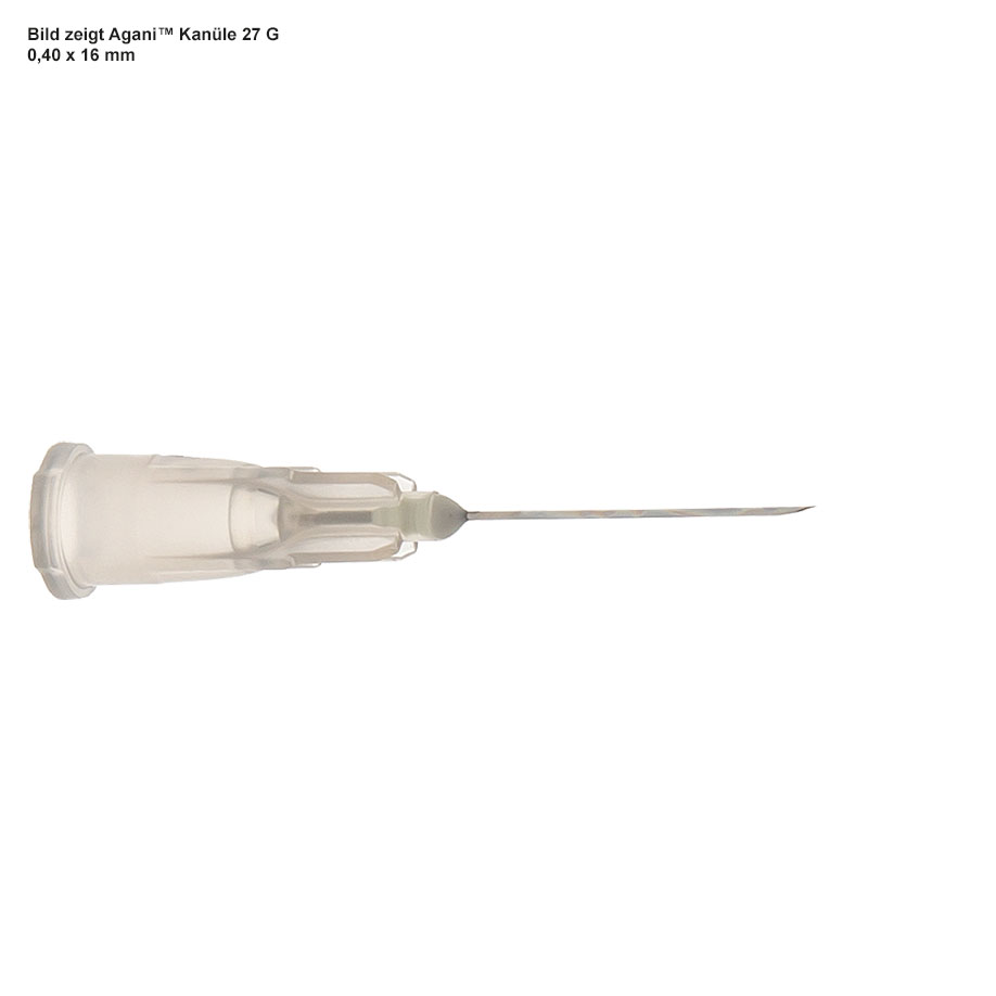 Agani Einmal-Kanülen Nr. 20, 0,40 x 19 mm, grau (100 Stck.)