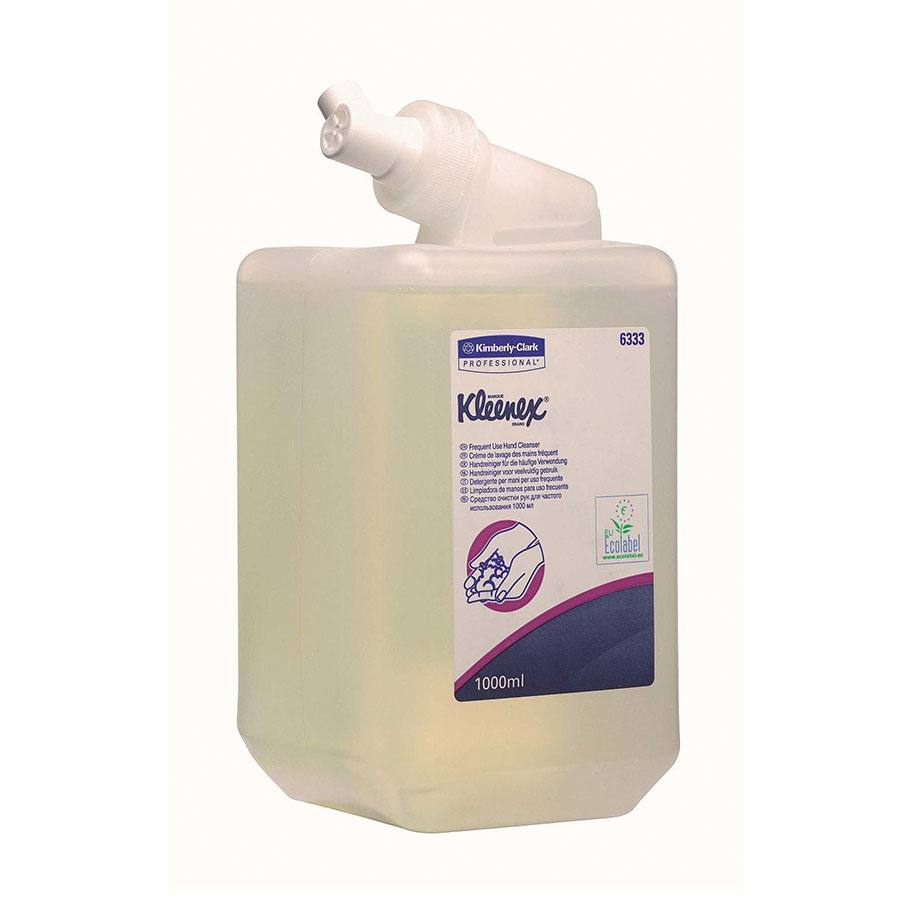 KLEENEX sanfte Waschlotion, transparent, unparfümiert (6 x 1 Ltr.)