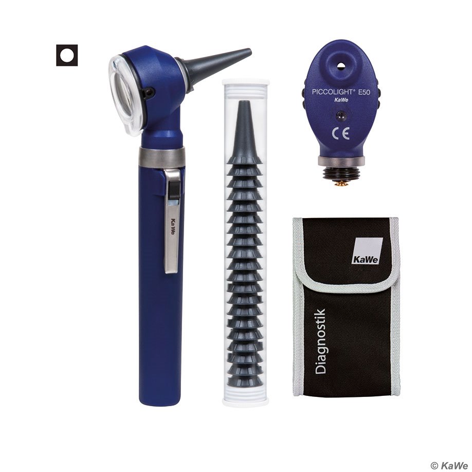 KaWe PICCOLIGHT C/E50 Otoskop-/ Ophthalmoskop-Set sky LED 2,5 V