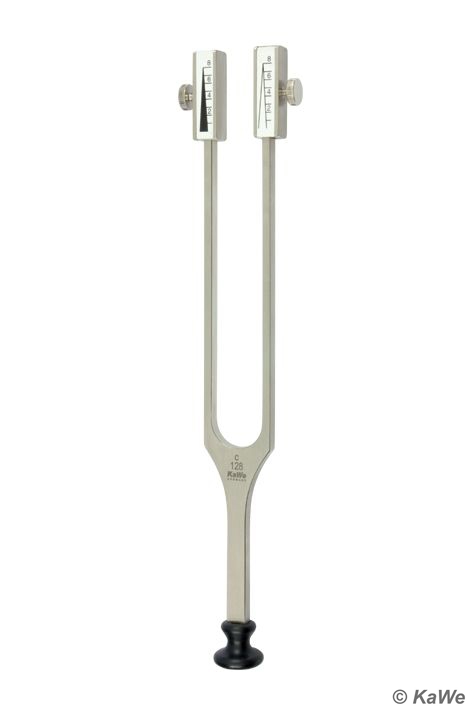 Stimmgabel nach Rydel-Seiffer c128/c64 Hz mit Dämpfer u. Kunststofffuß