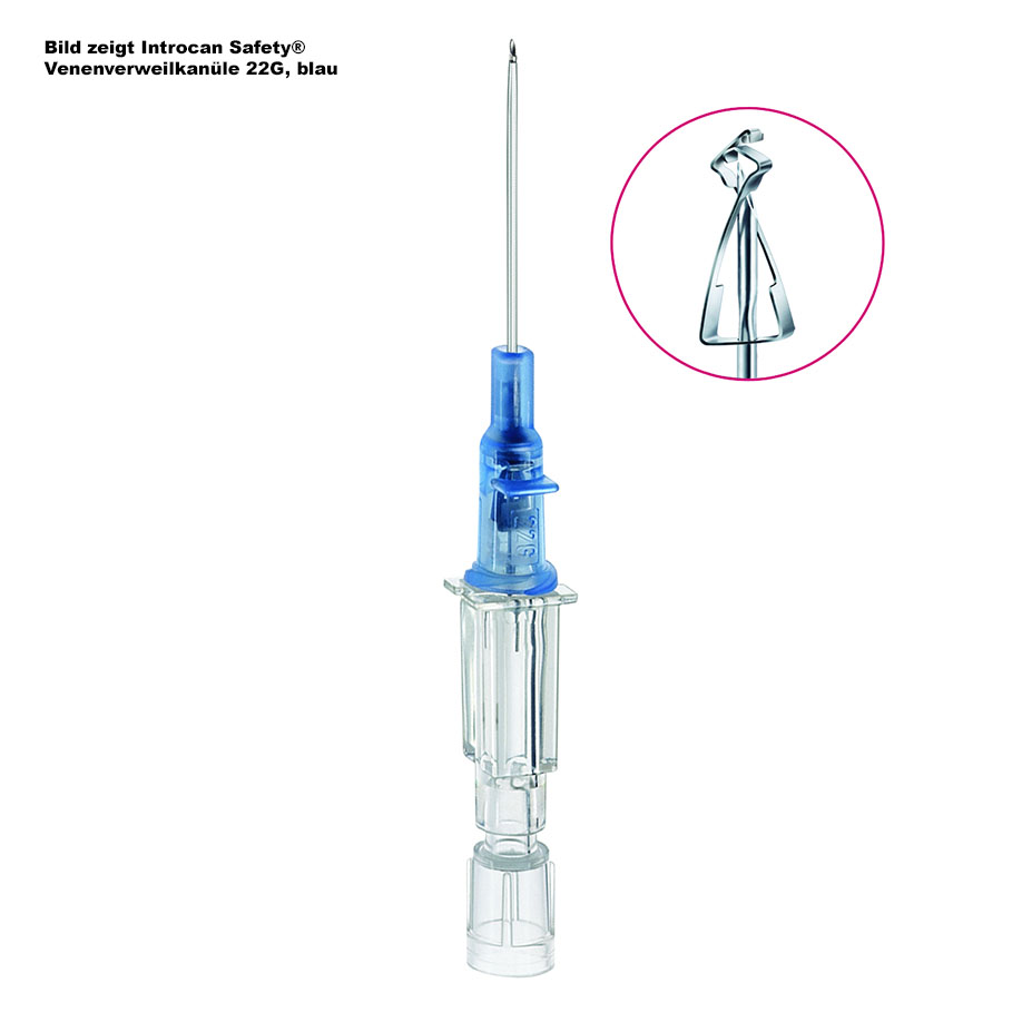 Introcan Safety Venenverweilkanüle 18G, 1,3 mm, grün/weiß, 32 mm Stichlänge
