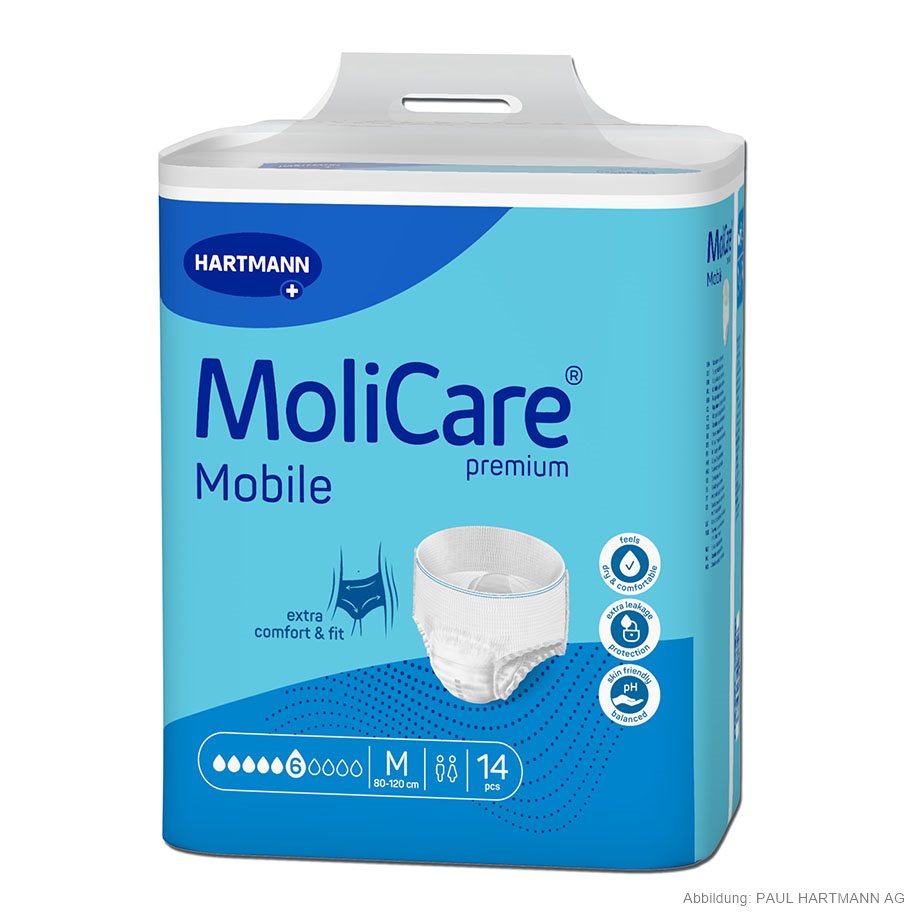 MoliCare Premium Mobile 6 Tropfen Inkontinenzslips Gr. M (14 Stck.)