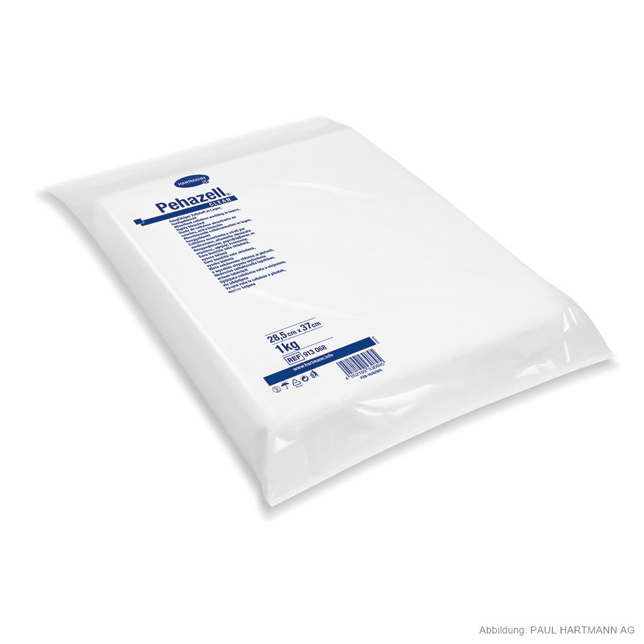 Pehazell Clean hochgebleicht Zellstoff in Lagen 1000 g, 28,5 x 37 cm